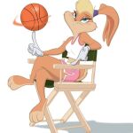  2022 3_toes 4_fingers anthro barefoot basketball blonde_hair blue_eyes bottomwear clothing countershade_feet countershading feet female fingers fur gloves hair handwear lagomorph leporid lola_bunny looney_tunes mammal pink_bottomwear pink_clothing pink_shorts rabbit shadow shirt shorts simple_background smile smiling_at_viewer solo space_jam space_jam:_a_new_legacy tan_body tan_fur tank_top toes topwear tracy_mark_lee warner_brothers white_background white_clothing white_gloves white_handwear white_shirt white_tank_top white_topwear 
