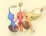  arm_up bad_deviantart_id bad_id bad_source black_eyes blue_pikmin blue_skin bud colored_skin flower food fruit grapes holding holding_food holding_fruit leaf looking_at_viewer no_mouth oversized_object pikmin_(creature) pikmin_(series) pointy_ears red_pikmin red_skin signature sitting triangle_mouth waving white_flower wrenhat yellow_background yellow_pikmin yellow_skin 