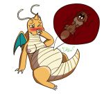  abdominal_bulge animal_genitalia antennae_(anatomy) aroused belly biped biped_to_quadruped bipedal_feral blush blush_lines breasts brown_body brown_body_hair brown_fur dominant dominant_female dragon dragonite duo eevee exposed_breasts female female/female feral feral_on_feral feral_pred feral_prey fur generation_1_pokemon genitals green_eyes horn inside_stomach mammal mammal/reptile nintendo orange_body orange_skin pokemon pokemon_(species) pred quadruped reptile rumbling_stomach scalie small_wings teal_wings vore wings 