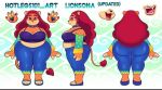  anthro belly blue_bottomwear blue_clothing blue_pants bottomwear choker clothing crop_top felid feline female fur hair hotlegs101(character) hotlegs101_art humanoid jewelry lion looking_at_viewer mammal mouth_closed multicolored_pawpads necklace open_mouth orange_body orange_fur pantherine pants pawpads rainbow_pawpads rear_view red_eyes red_hair shirt side_view sleeves solo tan_belly topwear 