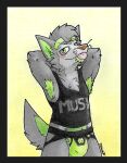  anthro armpit_hair body_hair bulge canid canine canis clothing danwolf15 danwolf_(character) hi_res male mammal musk pubes smelly solo underwear wolf 