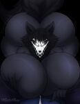  &lt;3 &lt;3_eyes animal_humanoid anthro bent_over big_breasts big_butt black_body black_fur black_hair bone breast_grab breast_play breast_squish breasts butt canid canine clothed clothing digital_media_(artwork) dominant dominant_female duo female fur glistening glowing glowing_eyes hair hand_on_breast hi_res huge_breasts huge_butt humanoid looking_at_viewer lustful_gaze mal0 male male/female malo mammal mammal_humanoid monster nightlyflare nude on_top open_mouth rubbing scp-1471 scp-1471-a scp_foundation simple_background skull skull_head squish tail thick_thighs wide_hips 