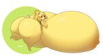  animal_crossing anthro areola big_breasts big_butt bottomless breasts butt canid canine canis cardigan clothed clothing dipstick_tail domestic_dog female hair hi_res holding_breast huge_breasts huge_butt huge_thighs hyper hyper_breasts isabelle_(animal_crossing) looking_back mammal markings motion_lines nintendo nipples ponytail pufftor rear_view shih_tzu solo tail tail_markings thick_thighs toy_dog 