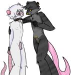  ace_of_spades anthro bedroom_eyes blush cuff_(restraint) duo erection eye_contact handcuffs hi_res leash leash_pull long_tail looking_at_another male male/male mammal marsupial metal_cuffs murid murine narrowed_eyes navisludge nero(navisludge) oppossum possum rat restraints rodent seductive tail 