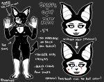  andromorph_(lore) anthro bat black_sclera bodypaint cheek_tuft collar ear_piercing ear_ring english_text face_paint facial_tuft fangs grey_background hair hair_over_eye half-closed_eyes male mammal mastectomy_scar model_sheet narrowed_eyes nonbinary_(lore) one_eye_obstructed open_mouth open_smile piercing pupils ring_piercing scar simple_background sinsquest slit_pupils smile snaffs_(sinsquest) solo spade_tail spiked_collar spikes tail teeth text tuft visibly_trans 