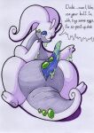  absurd_res big_penis bodily_fluids dialogue dragon erection feral generation_6_pokemon genital_fluids genitals goodra hi_res male nintendo nude open_mouth penis pokemon pokemon_(species) rotten_owl simple_background slime solo text thick_thighs traditional_media_(artwork) white_background 