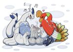  &lt;3 3_toes avian balls big_balls big_penis blush bodily_fluids chikiota chubby_male cum cum_in_mouth cum_inside cum_on_face cum_on_self cumming_together duo feathered_wings feathers feet feral foreskin generation_2_pokemon genital_fluids genitals handjob ho-oh legendary_pokemon lugia male male/male nintendo penile penis pokemon pokemon_(species) sex simple_background slightly_chubby smile tail talons toes wings 