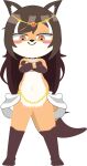  adamsagu alpha_channel anthro anthrofied black_hair canid canine featureless_crotch female fox foxxi fur hair head_fur hi_res mammal navel nude orange_body orange_fur solo tail teenager white_body white_fur young 