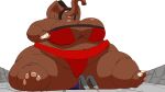  2023 2d_animation animated anthro big_breasts big_butt black_hair breasts brown_body butt digital_media_(artwork) duo elephant elephantid facesitting female grinding hair huge_breasts huge_butt huge_thighs jumba_elephant kazecat larger_female loop male male/female mammal obese obese_anthro obese_female overweight overweight_anthro overweight_female proboscidean short_playtime sitting_on_another size_difference thick_thighs 