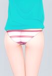  ass camisole non-web_source panties parakadina_chan striped striped_panties underwear 