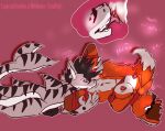  anthro blush bound canid canine cunnilingus duo female fish fox leapsandtumbles looking_pleasured male male/female mammal marine moan muffy_(leapsandtumbles) oral picture_in_picture sex shark striped_body stripes vaginal 
