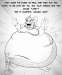  2023 anthro belly big_belly bodily_fluids cookie dialogue dinosaur dragon_ball dragon_ball_z dromaeosaurid duo english_text eyelashes feet female fingers food goodbye_volcano_high hair hi_res huge_belly hyper hyper_belly long_tail male microraptor monochrome morbidly_obese obese ornithischian overweight overweight_anthro overweight_female reptile sage_(gvh) scalie seven_(artist) short_hair snoot_game_(fan_game) spikes spikes_(anatomy) stegosaurian stegosaurus stella_(gvh) sweat tail text theropod thyreophoran toes velociraptor 