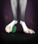  anthro artist_muffinvinvin bodily_fluids clothing dirty feet foot_focus footwear hi_res invalid_tag male smelly socks soles solo stomping sweat toejam toes 