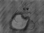  absurd_res after_vore anthro anthro_pred belly big_belly big_breasts bloated breasts digestion female female_pred floppy_ears greyscale guts hi_res internal intestines long_ears lop_ears mega_evolution mega_lopunny monochrome navel nintendo organs pokemon pokemon_(species) razzbian same_size_vore silhouette sketch stomach thick_thighs vore weight_gain wide_hips 