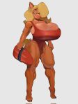  activision anthro bandicoot big_breasts bimbo_lip blonde_hair breasts bulging_breasts cleavage clothed clothing crabtopus crash_bandicoot_(series) female hair hi_res huge_breasts lifeguard lips mammal marsupial muscular muscular_anthro muscular_female muscular_thighs one-piece_swimsuit solo swimwear tawna_bandicoot thick_lips thick_thighs tight_clothing wide_hips 
