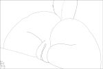  anus big_butt butt desk disney female furniture genitals hi_res judy_hopps lagomorph leporid mammal pussy rabbit scut_tail short_tail sketch solo table tail the_good_guy_two thick_thighs young zootopia 