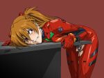  1girl after_sex blue_eyes bodysuit brown_hair chain chained cum cum_in_pussy cumdrip female_pubic_hair hair_ornament hairpin himemura_saki long_hair neon_genesis_evangelion plugsuit pubic_hair saliva souryuu_asuka_langley torn_bodysuit torn_clothes twintails 