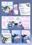  absurd_res anthro clothed clothing comic desk dragapult eyewear female feral fixed-term_contract flaaffy furniture generation_2_pokemon generation_8_pokemon glasses hi_res interview male nintendo pokemon pokemon_(species) rozalid shenboo_(dragapult) table 