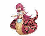  animated apode big_breasts blue_clothing breasts clothing digital_media_(artwork) draconcopode female ginagi hair humanoid lamia legless monster_girl_(genre) navel purple_tongue red_body red_hair red_scales reptile scales scalie serpentine short_playtime simple_background snake split_form tan_body tan_skin tongue white_background yellow_eyes 