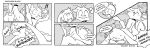  absurd_res anthro anthro_on_anthro anthro_penetrated anthro_penetrating anthro_penetrating_anthro balls black_and_white comic dialogue duo english_text eyes_closed female female_penetrated genitals greyscale hi_res l33t_(labbit1337) labbit labbit1337 male male/female male_penetrating male_penetrating_female mammal mommy_kink monochrome open_mouth penetration procyonid raccoon sex text trailmix_(not_a_furfag) 