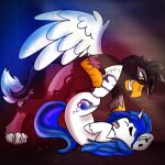 1:1 2d_animation 4_toes ambiguous_penetration animated avian beak black_body black_feathers black_fur blue_hair blue_mane blue_tail cutie_mark digital_media_(artwork) duo ear_piercing ear_ring equid equine euspuche eyes_closed fan_character feathered_wings feathers feet female female_penetrated feral feral_on_feral feral_penetrated feral_penetrating feral_penetrating_feral fur genitals grey_body grey_fur grin gryphon hair hasbro hooves horn interspecies knot loop male male/female male_penetrating male_penetrating_female mammal mane multicolored_body multicolored_fur my_little_pony mythological_avian mythology paws penetration penis piercing ring_piercing sex short_playtime smile tail tattoo toes tongue unicorn white_body white_feathers white_fur wings yellow_beak yellow_eyes 