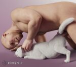  3d_(artwork) anal anal_penetration anthro ass_up bald bestiality biped digital_media_(artwork) domestic_cat felid feline felis female feral feral_penetrated fur fuzzyfelt genitals human human_on_feral human_penetrating human_penetrating_feral humanoid humanoid_genitalia humanoid_penis interspecies light_body light_skin looking_at_another looking_at_partner male male/female male_on_feral male_penetrating_feral mammal nude nude_male paws penetration penile penile_penetration penis penis_in_ass quadruped realistic realistic_feral realistic_human sex simple_background size_difference watermark whiskers white_body white_fur 