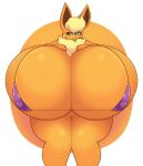  anthro big_breasts bra breasts cleavage clothed clothing dewy-eyedboy eeveelution female flareon fur generation_1_pokemon green_eyes hand_on_breast hi_res huge_breasts huge_thighs hyper hyper_breasts looking_at_viewer nintendo orange_body orange_fur pokemon pokemon_(species) side_boob smile solo standing thick_thighs under_boob underwear 