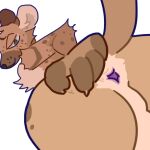  alpha_channel anthro anus balls butt genitals guncht hyena male mammal presenting presenting_anus presenting_hindquarters simple_background solo spotted_hyena telegram_sticker transparent_background 