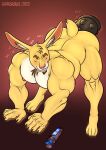  absurd_res anal butt dildo hi_res hyper invalid_tag lagomorph leporid mammal muscular rabbit sex_toy toying wardraws 