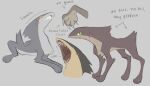  ambiguous_gender duo feral fetipets fish furred_shark hi_res labbit1337 land_shark_(species) marine open_mouth shark sharp_teeth teeth 