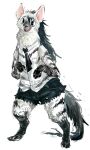  aardwolf aardwolf_(kemono_friends) absurd_res anthro clothed clothing female hi_res hyena kemono_friends mammal perokisu solo 