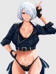  absurdres angel breasts drawing highres shadowcero short_hair smile sweat the_king_of_fighters the_king_of_fighters_xv thighs 