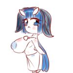  2023 :&lt; after_shower animal_humanoid arthropod arthropod_humanoid big_breasts blue_eyes blue_hair blue_nipples blush breasts chibi colored_sketch female flat_colors hair hand_over_breast huge_breasts humanoid insect insect_humanoid insect_wings inverted_nipples lepidopteran lepidopteran_humanoid lepidopteran_wings looking_at_viewer moth moth_antennae moth_humanoid nipples not_furry renv short_stack sketch solo towel towel_only wings 