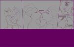  anthro bodily_fluids dialogue duo female grin hi_res kissing lennox_raides male male/female nethil onomatopoeia saliva sketch smile sound_effects teran text 