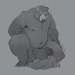  1:1 2021 absurd_res ambiguous_gender anthro balls bear big_balls big_penis blush crouching digital_media_(artwork) dominant dominant_male duo erection foreskin genitals hi_res huge_balls huge_penis humanoid_genitalia humanoid_penis it&#039;ll_never_fit larger_male larger_on_top looking_down_at_partner lying male male/ambiguous mammal minedoo minedoo_(character) monochrome moobs nude on_back on_top on_top_of overweight overweight_male penis penis_on_body pinned simple_background size_difference smaller_ambiguous smaller_on_bottom spot_color were wereursid 