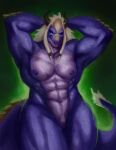  absurd_res animal_humanoid anthro dragon dragon_humanoid female hi_res humanoid muscular muscular_female rayoutofspace solo 
