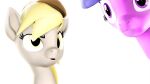  2022 3d_(artwork) blonde_hair blue_hair brown_clothing clothing derpy_hooves_(mlp) digital_media_(artwork) duo equid equine eyelashes feral friendship_is_magic hair hasbro horse looking_at_viewer mammal my_little_pony open_mouth pony purple_eyes ser_dad twilight_sparkle_(mlp) yellow_eyes 
