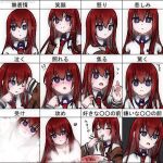  expression_chart kanzaki_nyo makise_kurisu steins;gate tagme 