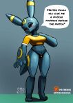 anthro breasts clothing colored eeveelution female generation_2_pokemon hi_res invalid_color looking_at_viewer navel nintendo panties pinup pokemon pokemon_(species) pose pubes red_eyes shirt smile solo speech_bubble spoogiehowl text tight_clothing topwear umbreon underwear 