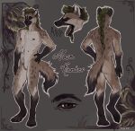  absurd_res andromorph anthro greennie hi_res hyena intersex intersex/male male mammal max_kenter referense solo spotted_hyena 