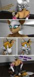  3d_(artwork) anthro bat canid canine clothing digital_media_(artwork) duo facesitting female flirting fox fur gloves handwear hi_res male male/female mammal miles_prower on_ground pick-up_line rouge_the_bat sega silverlion27 sitting_on_another size_difference sonic_the_hedgehog_(series) source_filmmaker white_body white_clothing white_fur white_gloves white_handwear yellow_body yellow_fur 