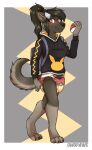  anthro bodily_fluids canid canine canis clothed clothing diaper diaper_use female fox genital_fluids hi_res hoodie hybrid mammal nintendo omopaws peeing pokeball pokemon solo solo_focus topwear urine wearing_diaper wet wetting wolf 
