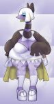  anthro bullelewds charcter:pathri_(bullelewds) espathra female generation_9_pokemon hi_res nintendo platform_footwear pokemon pokemon_(species) shiny_pokemon slightly_chubby solo 