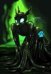  all_fours anthro arthropod bound cavern changeling clothing encasement friendship_is_magic goo_pit hasbro horn latex liquid_latex living_latex male markings my_little_pony pit rubber rubber_clothing rubber_suit solo stirren stuck stuck_in_goo wings 