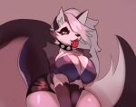  anthro big_breasts big_tail breasts canid canid_demon canine canis demon female hellhound helluva_boss hi_res loona_(helluva_boss) male mammal red_eyes seishin_noboru solo tail wide_hips wolf 