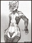  alex-dep-998 anthro hi_res male mammal mustelid otter prosthetic sketch solo unknown_artist 
