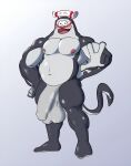  absurd_res animal_humanoid anthro balls batoid belly biceps big_balls big_belly big_man_(splatoon) big_penis blush clothing fish furrz genitals gentials headgear headgear_only headwear headwear_only hi_res humanoid male marine marine_humanoid mostly_nude muscular nintendo nipples nude penis solo splatoon_(series) splatoon_3 