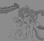  anthro carmelita_fox diane_foxington dreamworks female group hi_res male male/female monochrome sketch sly_cooper_(series) sony_corporation sony_interactive_entertainment sucker_punch_productions the_bad_guys 