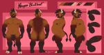  2023 4_fingers abstract_background absurd_res anthro back_muscles balls barazoku beard belly biceps big_muscles big_pecs biped black_beard black_body black_hair black_hands black_penis bovid bovine brown_balls brown_body brown_eyes brown_nipples brown_nose cattle digital_drawing_(artwork) digital_media_(artwork) english_text erection eyewear facial_hair fingers flaccid foreskin genitals glans glasses gloves_(marking) gradient_body hair hi_res hooved_toes hooves horn humanoid_genitalia humanoid_penis khayen khayen_(character) leg_markings loose_foreskin male mammal markings model_sheet musclegut muscular muscular_anthro muscular_male muscular_thighs nipples nude partially_retracted_foreskin pecs penis red_glans retracted_foreskin signature socks_(marking) solo tail tail_tuft text thick_thighs triceps tuft unguligrade unretracted_foreskin vein veiny_penis white_hair 