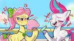  16:9 2023 adam&#039;s_apple angry blah_blah_blah blush bow_accessory cross-popping_vein cutie_mark digital_drawing_(artwork) digital_media_(artwork) duo earth_pony emanata equid equine female feral fetlocks folded_wings green_eyes hair hasbro hi_res hooves horse jewelry jully-park laugh mammal mlp_g5 multicolored_hair my_little_pony necklace pegasus pink_hair pink_tail pony posey_(g5) slim sunscreen tail two_tone_hair white_body widescreen wings yellow_body zipp_storm_(mlp) 